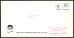 ARGENTINA: SANS FRONTIERES S.R.L.: Used Cover With Mark Of This Post, VF Quality - Sonstige & Ohne Zuordnung