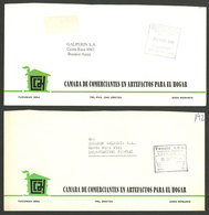 ARGENTINA: TASSIS S.R.L.: 2 Covers Used On 16/DE/1996 And 10/NO/1999 With Marks Of This Post, VF Quality - Sonstige & Ohne Zuordnung