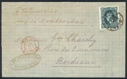 ARGENTINA: Entire Letter Sent From Buenos Aires To Bordeaux On 24/MAR/1879 "via Steamer Valparaíso, Via Montevideo", Fra - Briefe U. Dokumente