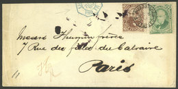 ARGENTINA: 1889: Buenos Aires - Paris, Cover Franked With 2c. Vicente López (GJ.53) + 10c. Avellaneda (GJ.87), With Seve - Briefe U. Dokumente