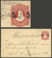 ARGENTINA: 5c. Stationery Envelope Sent To Buenos Aires On 5/AU/1891, With Rectangular Datestamp Of CHACABUCO (B.A.) Alo - Brieven En Documenten