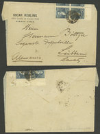 ARGENTINA: Wrapper Sent From Buenos Aires To Germany (circa 1893) With ½c. Rivadavia Corner Block Of 4  (total Postage 2 - Lettres & Documents