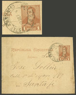 ARGENTINA: 1c. Wrapper Sent To Santa Fe On 10/SE/1894, Datestamped "ESTAF AMBte Nº10 - F.C.C....", VF Quality" - Brieven En Documenten