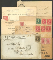 ARGENTINA: 7 Covers Used Between 1894 And 1911 - Lettres & Documents