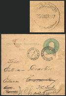 ARGENTINA: 2c. Wrapper Sent From Buenos Aires (SUCURSAL PLAZA CONSTITUCION) To General Paz, Then Forwarded On 24/JA To C - Briefe U. Dokumente