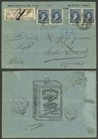 ARGENTINA: Registered Cover Sent From Buenos Aires To Genova (Italy) In 1898, Franked With 48c., With Advertising For "R - Briefe U. Dokumente