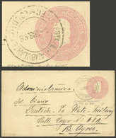 ARGENTINA: 5c. Stationery Envelope To Buenos Aires, With Datestamp Of ESTAFETA AMBULANTE - 9 - F.C. DEL SUD 1/MAR/1898,  - Briefe U. Dokumente