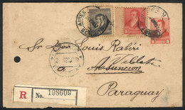 ARGENTINA: Registered 5c. Stationery Envelope With Additional Franking (total Postage 26c.), Sent From Buenos Aires To V - Briefe U. Dokumente