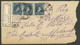 ARGENTINA: Registered Cover Sent From Ramos Mejia (Buenos Aires) To Milano (Italy) On 26/AP/1898, Franked With 12c. Belg - Lettres & Documents