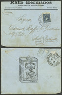 ARGENTINA: 18/JUN/1899: Buenos Aires - Genova (Italy), Advertising Cover Franked With 12c., Folded - Briefe U. Dokumente