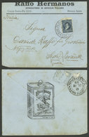 ARGENTINA: 18/JUN/1899: Buenos Aires - Genova (Italy), Advertising Cover Franked With 12c., Folded - Lettres & Documents