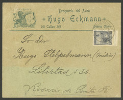 ARGENTINA: Cover With Corner Card (drugstore) Sent From Buenos Aires To Rosario In 1901, Franked With 2c. Seated Liberty - Briefe U. Dokumente