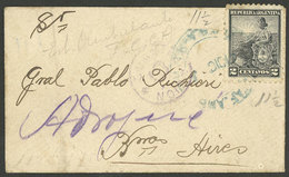 ARGENTINA: Cover Sent To Buenos Aires (circa 1901) Franked With 2c. Seated Liberty, With Cancel Of "ESTAF. AMBULANTE - F - Briefe U. Dokumente