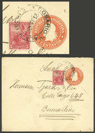 ARGENTINA: 5c. Stationery Envelope Sent To Buenos Aires On 21/JUN/1905, With 5c. Seated Liberty (total 10c.), Datestampe - Briefe U. Dokumente