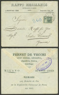 ARGENTINA: SEP/1902: Buenos Aires - Genova (Italy), Advertising Cover Franked With 15c. Seated Liberty, VF Quality - Brieven En Documenten