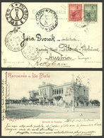 ARGENTINA: PC Sent To Pilsen (Austria) On 29/MAY/1903 And Then Forwarded To Rokytzan, Franked With 1c. And 5c. Seated Li - Lettres & Documents