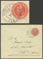 ARGENTINA: 5c. Stationery Envelope Sent To Buenos Aires On 14/AP/1904, With Datestamp Of AYMOGASTA (La Rioja), On Back " - Briefe U. Dokumente