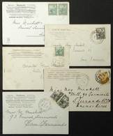 ARGENTINA: 5 Postcards Used In SAN FERNANDO Between 21/AP/1904 And 28/JUN/1904, With Interesting Postages Of 1c., 2c. An - Brieven En Documenten