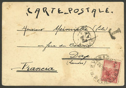 ARGENTINA: PC Sent To Dax (France) On 26/MAY/1904, Franked With 5c. Seated Liberty, Datestamped VENADO TUERTO (Santa Fe) - Brieven En Documenten