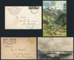 ARGENTINA: 2 Postcards Used In SAN FERNANDO On 11/MAY/1904 And 21/JUN/1904, With Postages Of 2c. And 4c. Respectively, C - Briefe U. Dokumente