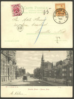 ARGENTINA: PC With View Of Alvear Avenue, Sent From Buenos Aires To Bruxelles On 25/AU/1904, With Postage Due Stamp, VF  - Briefe U. Dokumente