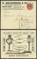 ARGENTINA: 5c. Stationery Envelope Sent From Rosario 19/NO/1911, With Advertising For Store For Carriage And Cart Articl - Briefe U. Dokumente