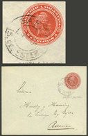 ARGENTINA: 5c. Stationery Envelope Sent To Rosario In 1904, Cancelled In GARZA (Santiago Del Estero), VF Quality - Lettres & Documents