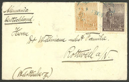 ARGENTINA: Circa 1905: Buenos Aires - Rottweil (Germany), Cover Franked With 1c And 2c. Plowman, VF Quality - Lettres & Documents