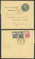 ARGENTINA: 2c. Wrapper Sent From Buenos Aires To Regensburg (Germany) On 15/JA/1905, Uprated With  2x 2c. And 5c. Seated - Briefe U. Dokumente