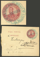 ARGENTINA: ½c. Wrapper Sent To Ayacucho In JUN/1906, With Green Datestamp Of ESTAFETA Nº10 F.C. SUD, VF Quality - Brieven En Documenten