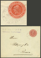 ARGENTINA: 5c. Stationery Envelope Sent To Rosario On 18/OC/1905, Datestamped In ISLA VERDE, VF Quality - Briefe U. Dokumente