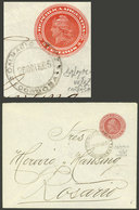 ARGENTINA: 5c. Stationery Envelope Sent To Rosario On 26/OC/1905, Datestamped In DALMACIO VELEZ (Córdoba), VF Quality - Briefe U. Dokumente