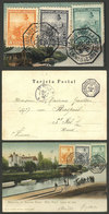 ARGENTINA: PC With View Of Tigre Lakes, Sent To St. Pol's Mer (France) On 15/AP/1906, Franked With 1c, 2c And 3c. Seated - Briefe U. Dokumente