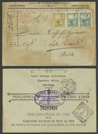 ARGENTINA: Registered Cover Sent From Buenos Aires To Sistri Levante (Italy) On 8/MAR/1907, Franked With 12c. And 2x 15c - Briefe U. Dokumente