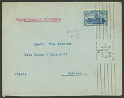 ARGENTINA: Cover Sent From Buenos Aires To Palermo (Italy) By Steamer "Tomasso Di Savoia", Franked 12c. Centenary Of 181 - Lettres & Documents