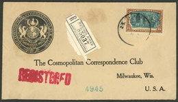 ARGENTINA: Registered Cover Sent From Buenos Aires To Milwaukee (USA) In 1911, Franked With 24c. Centenary Of 1810 Revol - Lettres & Documents