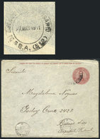 ARGENTINA: 5c. Stationery Envelope Sent To Buenos Aires On 27/MAR/1911, Cancelled (also On Back) "BUENOS AIRES A ROSARIO - Brieven En Documenten