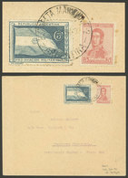 ARGENTINA: Circa 1912: Cover To Comodoro Rivadavia Franked With 5c. San Martín, Along Pro-military Aviation Cinderella,  - Briefe U. Dokumente