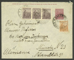 ARGENTINA: 5c. Stationery Envelope Sent To München (Germany) On 15/JUN/1914 And Franked With 1c. And 3x 2c. Plowman (tot - Briefe U. Dokumente