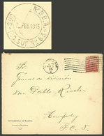 ARGENTINA: Cover Sent From Buenos Aires To Temperley On 3/FE/1915, Franked With 5c. Plowman, Backstamped "SUCURSAL Nº5 - - Briefe U. Dokumente