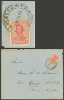 ARGENTINA: Cover Sent To Estación Correa (Santa Fe) On 10/JA/1918, Franked With 5c. San Martin, Datestamped "DISTRITO 4º - Briefe U. Dokumente