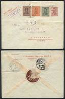 ARGENTINA: Registered 5c. Stationery Cover + 4c + 5c + 10c. San Martín (type 1917), Sent From Buenos Aires To Germany On - Briefe U. Dokumente