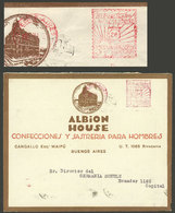 ARGENTINA: Advertising Cover Of Taylor Shop "Albion House", Used In Buenos Aires In NO/1927, With Meter Postage For 5c., - Briefe U. Dokumente