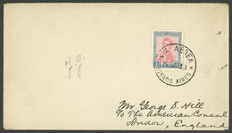 ARGENTINA: FEB/1928: Buenos Aires - London, Airmail Cover Franked With $1 San Martin, With Arrival Backstamps, VF Qualit - Briefe U. Dokumente