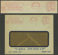 ARGENTINA: 6/MAR/1928: Buenos Aires, Cover With Advertising Meter Postage ("Republic" Trucks), VF Quality - Brieven En Documenten