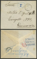 ARGENTINA: 3/MAR/1928: Punta Alta - Buenos Aires, Cover Without Postage, With POSTAGE DUE MARKS, Folded - Brieven En Documenten