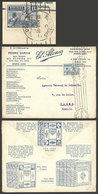 ARGENTINA: Advertising Envelope Of "El Ateneo" Bookstore, Sent From Buenos Aires To Paris On 12/MAR/1930, Franked 12c. D - Briefe U. Dokumente