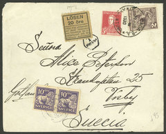 ARGENTINA: Cover Sent To Sweden On 23/AP/1930, Franked With 4c., Datestamped In OLASCOAGA (Buenos Aires), With Swedish P - Brieven En Documenten