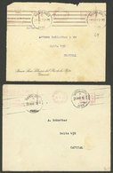 ARGENTINA: Front And Cover Used In Buenos Aires In 1930, With Meter Postages Advertising For Banco Sirio Libanés Del Río - Briefe U. Dokumente