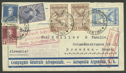 ARGENTINA: Cover Flown From B.Aires To Dresden (Germany) On 6/JUN/1906 On The First 100% Airmail South America - Europe  - Briefe U. Dokumente